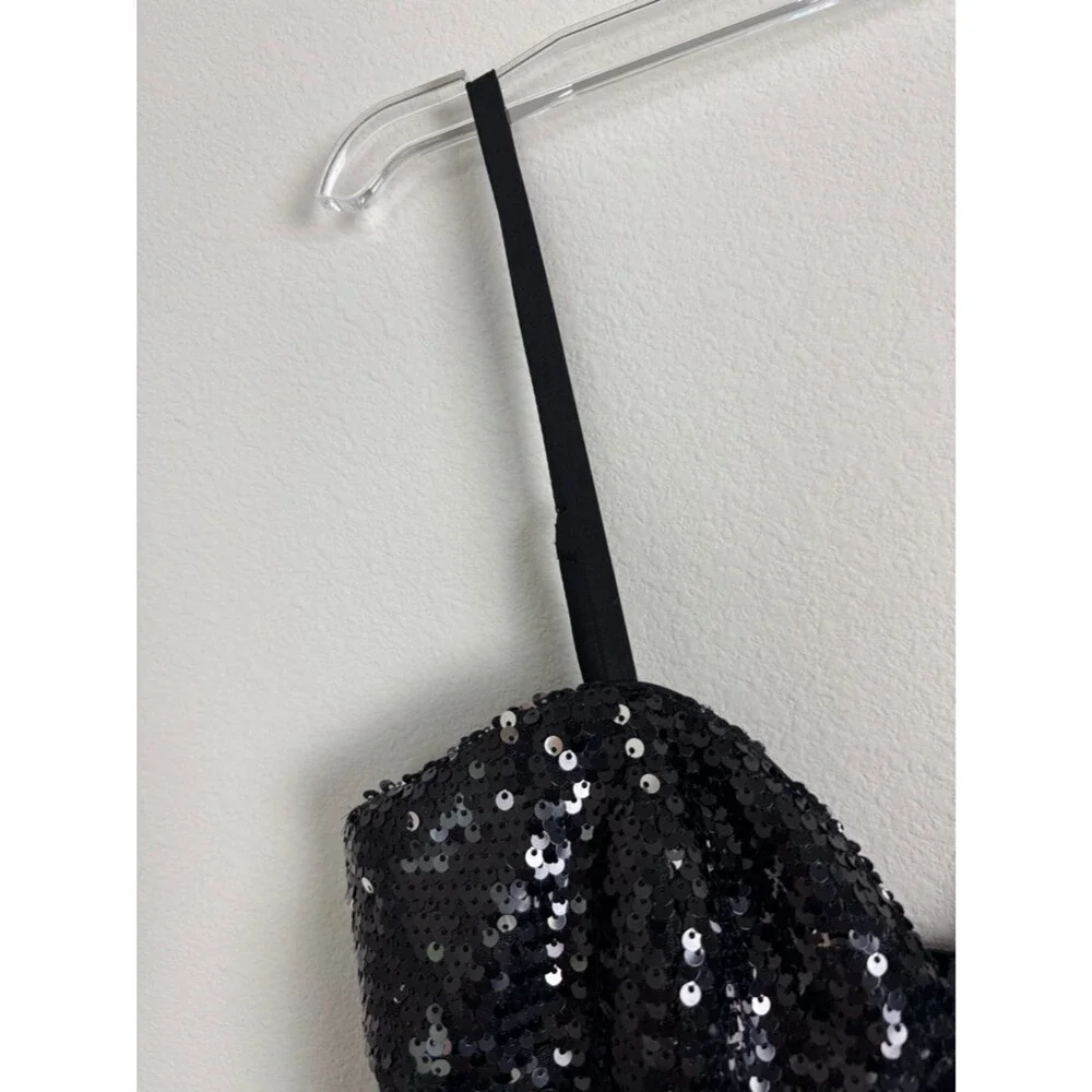 Free People x Fame and Partners Tulle Sequin Mini Dress Sz 4